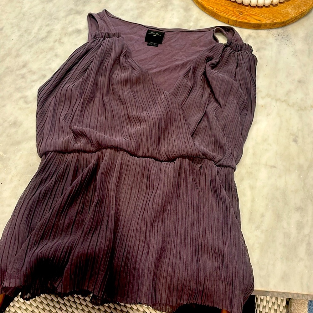 Anthropologie purple wrap top